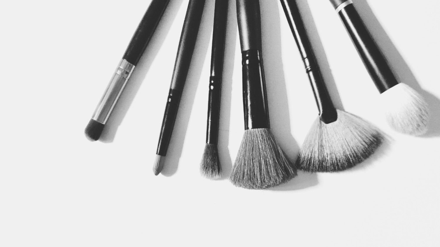 Makeup brushes and beauty essentials
